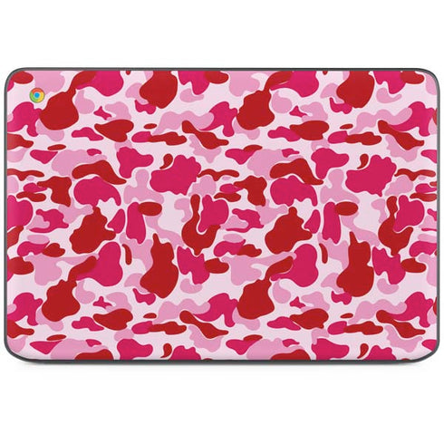 Pink Street Camo HP Chromebook Skin