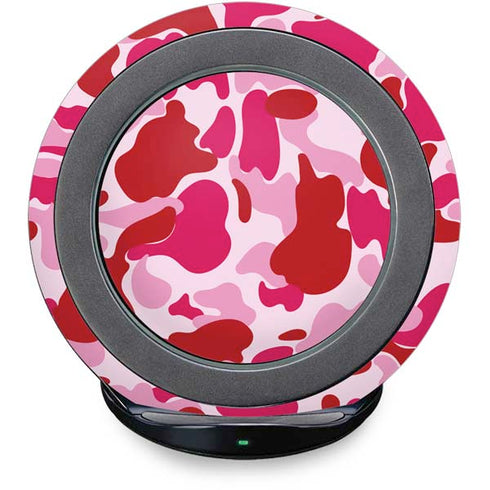 Pink Street Camo Fast Charge Wireless Charging Stand Skin