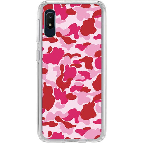 Pink Street Camo Galaxy A10e Clear Case