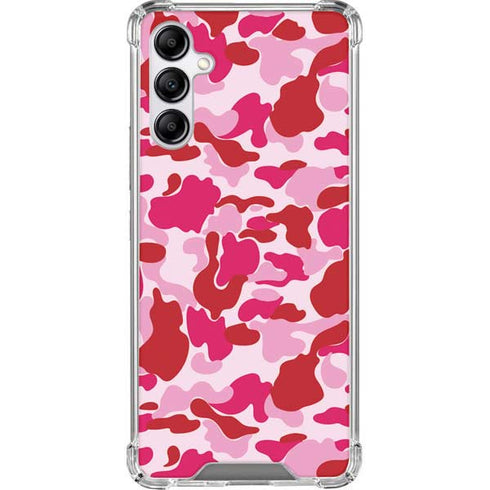 Pink Street Camo Galaxy A14 5G Clear Case