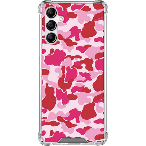 Pink Street Camo Galaxy A15 5G Clear Case