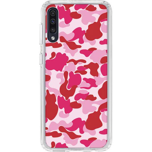 Pink Street Camo Galaxy A50 Clear Case