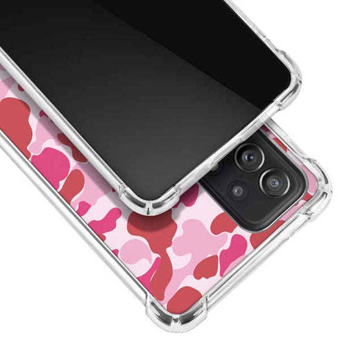 Pink Street Camo Galaxy A52 5G Clear Case