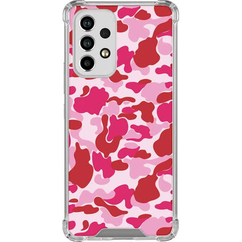 Pink Street Camo Galaxy A53 5G Clear Case