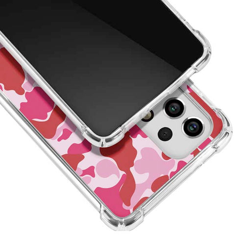 Pink Street Camo Galaxy A53 5G Clear Case