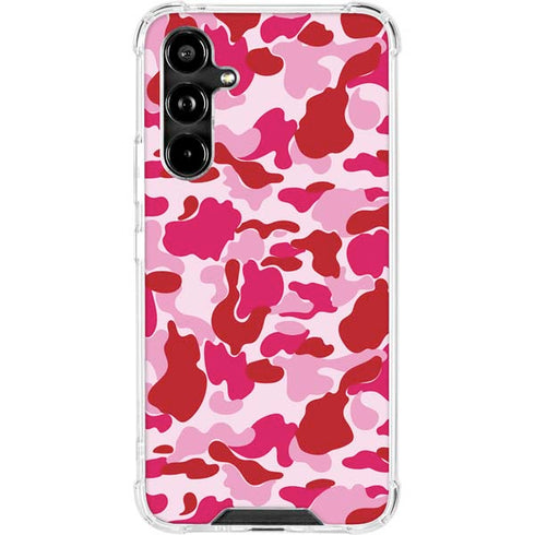 Pink Street Camo Galaxy A54 5G Clear Case