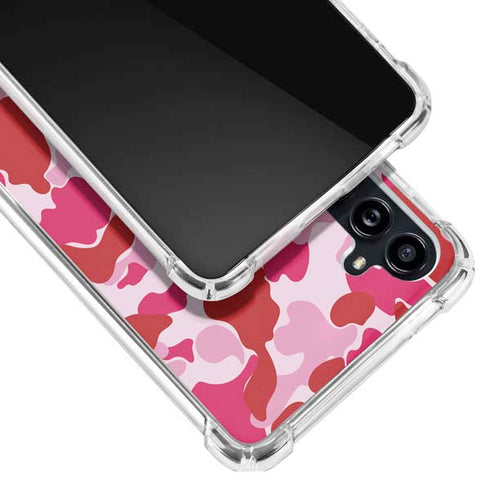 Pink Street Camo Galaxy A54 5G Clear Case