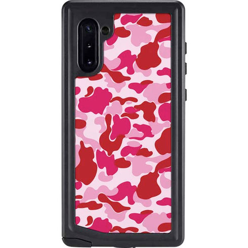 Pink Street Camo Galaxy Note 10 Waterproof Case