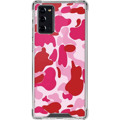 Pink Street Camo Galaxy Note20 5G Clear Case