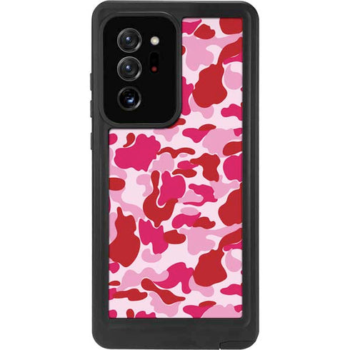 Pink Street Camo Galaxy Note20 Ultra 5G Waterproof Case