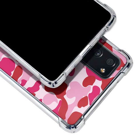 Pink Street Camo Galaxy S20 FE Clear Case