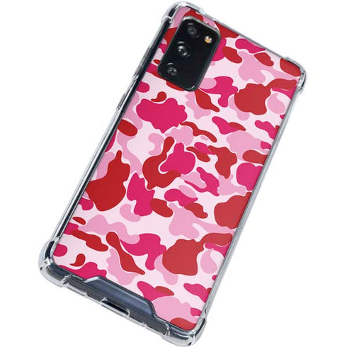 Pink Street Camo Galaxy S20 FE Clear Case