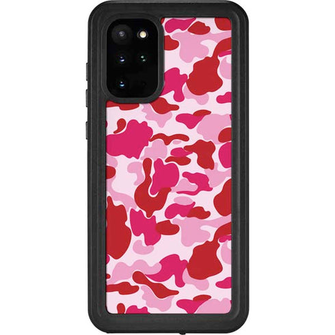 Pink Street Camo Galaxy S20 Plus Waterproof Case