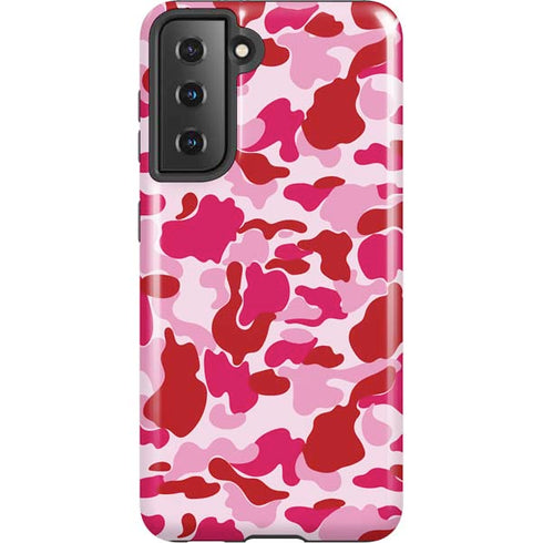 Pink Street Camo Galaxy S21 5G Pro Case