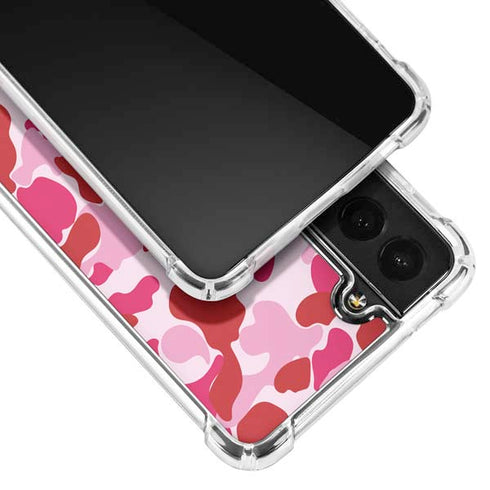 Pink Street Camo Galaxy S21 FE Clear Case