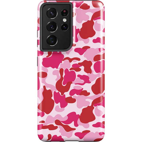 Pink Street Camo Galaxy S21 Ultra 5G Pro Case