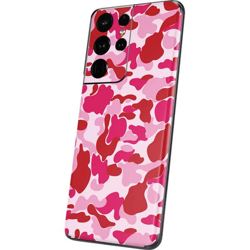 Pink Street Camo Galaxy S21 Ultra 5G Skin