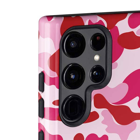 Pink Street Camo Galaxy S22 Ultra Pro Case