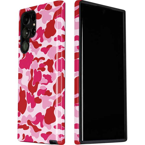Pink Street Camo Galaxy S22 Ultra Pro Case