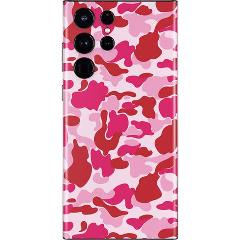 Pink Street Camo Galaxy S22 Ultra Skin