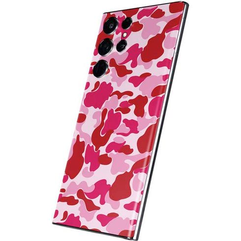 Pink Street Camo Galaxy S22 Ultra Skin