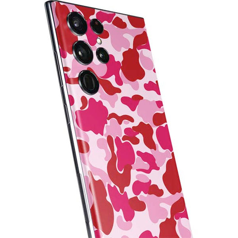 Pink Street Camo Galaxy S22 Ultra Skin
