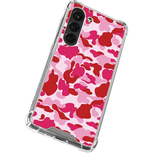 Pink Street Camo Galaxy S23 Clear Case