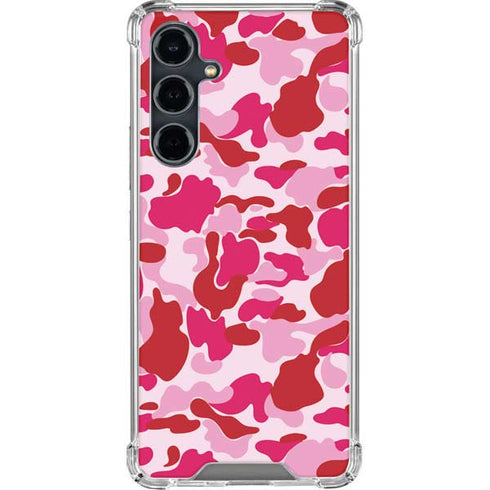 Pink Street Camo Galaxy S23 FE Clear Case