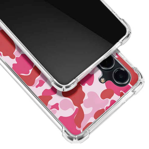 Pink Street Camo Galaxy S23 FE Clear Case