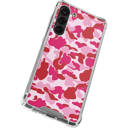 Pink Street Camo Galaxy S23 Plus Clear Case