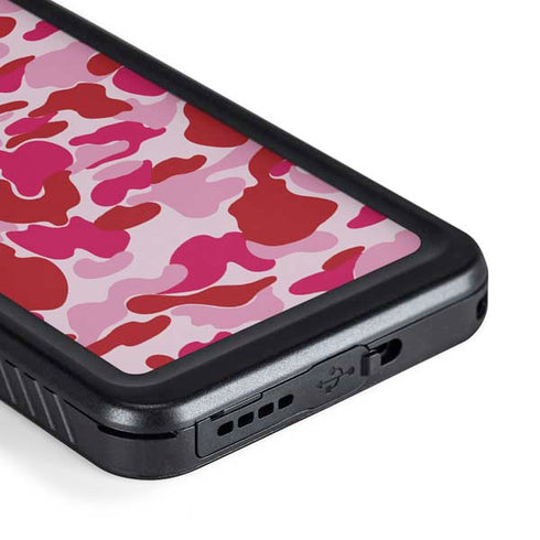 Pink Street Camo Galaxy S23 Plus Waterproof Case