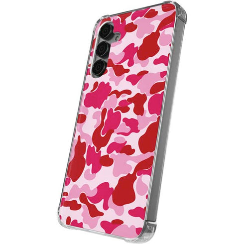 Pink Street Camo Galaxy S24 Plus Clear Case
