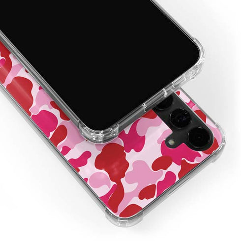 Pink Street Camo Galaxy S24 Plus Clear Case