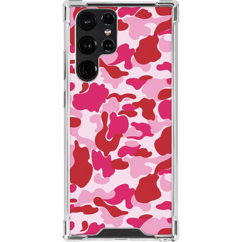 Pink Street Camo Galaxy S24 Ultra Clear Case