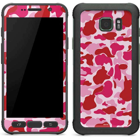 Pink Street Camo Galaxy S7 Active Skin