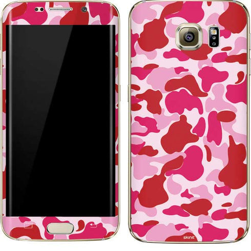 Pink Street Camo Galaxy S7 Edge Skin