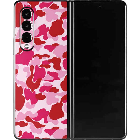 Pink Street Camo Galaxy Z Fold3 5G Skin