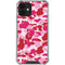 Pink Street Camo iPhone 12 Clear Case