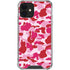 Pink Street Camo iPhone 12 Clear Case