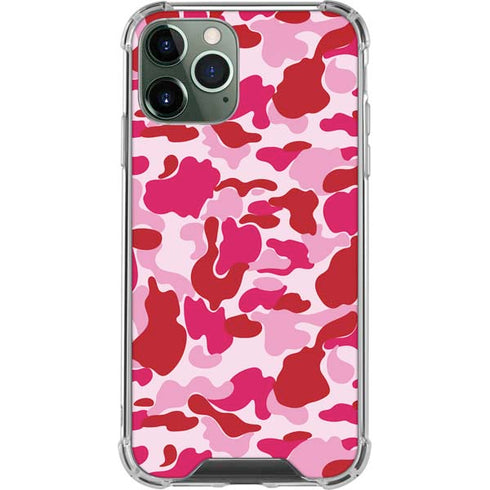 Pink Street Camo iPhone 12 Pro Clear Case