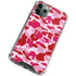 Pink Street Camo iPhone 12 Pro Clear Case