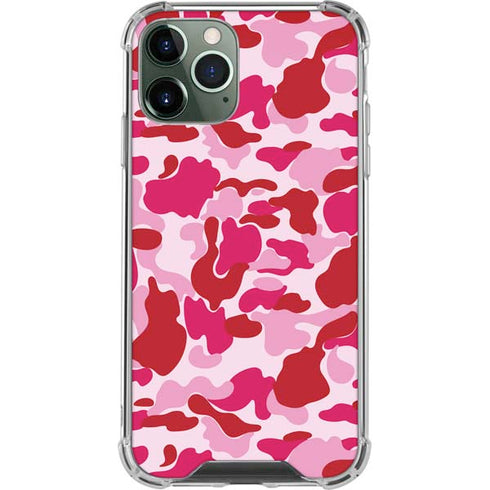 Pink Street Camo iPhone 12 Pro Max Clear Case
