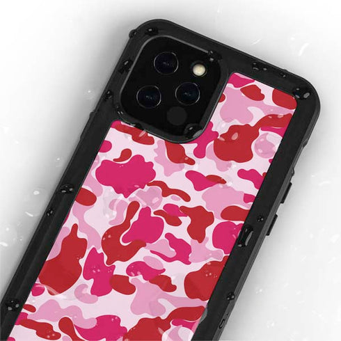 Pink Street Camo iPhone 12 Pro Max Waterproof Case
