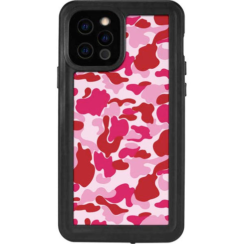 Pink Street Camo iPhone 12 Pro Waterproof Case