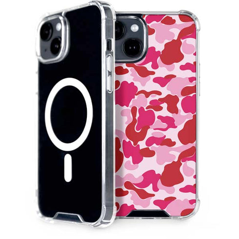 Pink Street Camo iPhone 13 MagSafe Case