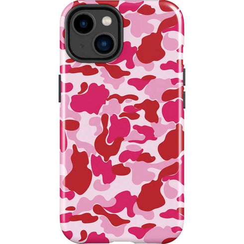 Pink Street Camo iPhone 15 Plus Impact Case