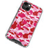 Pink Street Camo iPhone 14 Plus Clear Case