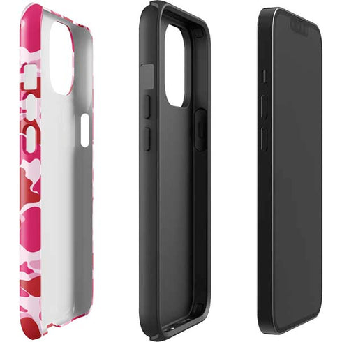 Pink Street Camo iPhone 15 Impact Case