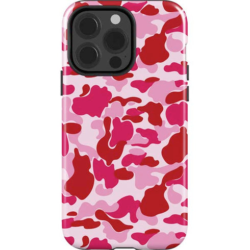 Pink Street Camo iPhone 15 Pro Impact Case