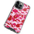 Pink Street Camo iPhone 14 Pro Max Clear Case